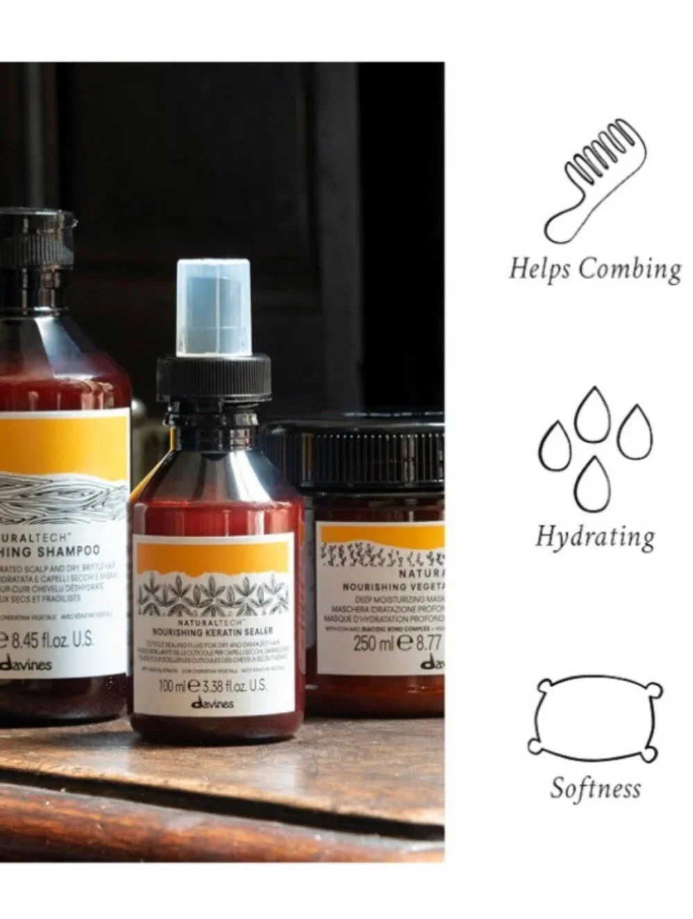 DAVINES NaturalTech Nourishing Keratin Sealer